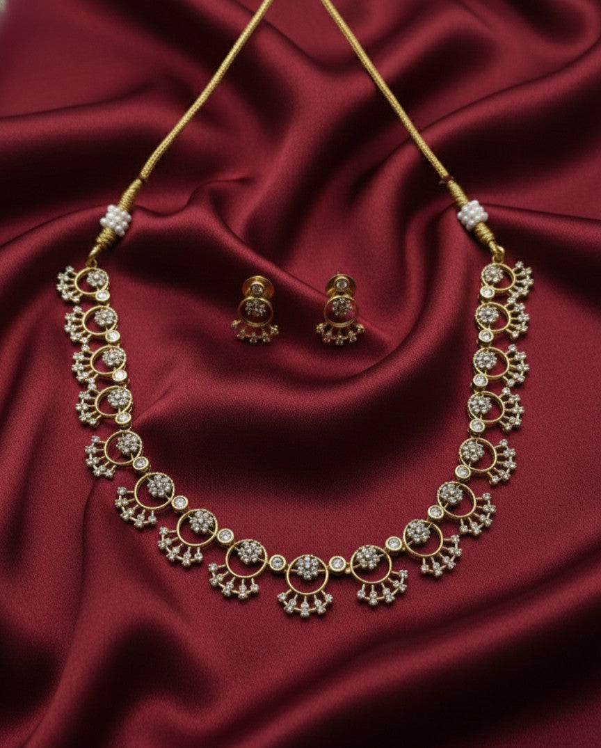 The Crescent Flora Necklace