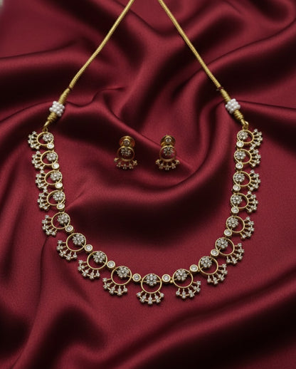 The Crescent Flora Necklace