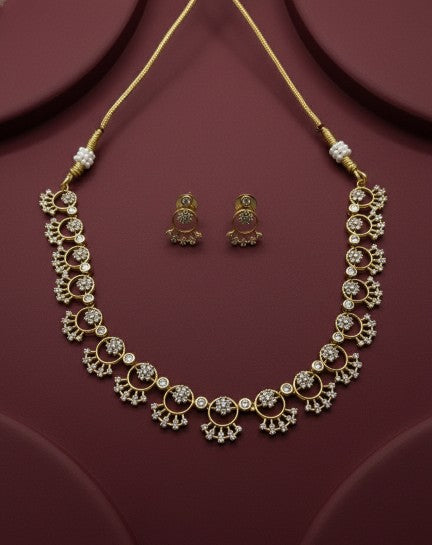 The Crescent Flora Necklace