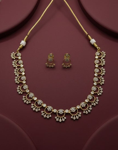 The Crescent Flora Necklace