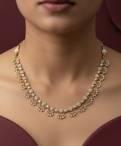 The Crescent Flora Necklace