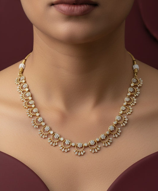 The Crescent Flora Necklace