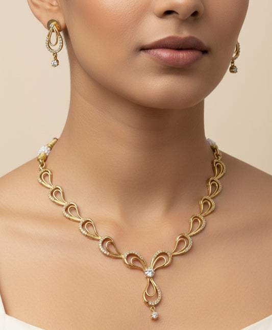 Aria Serpentine Gold Necklace