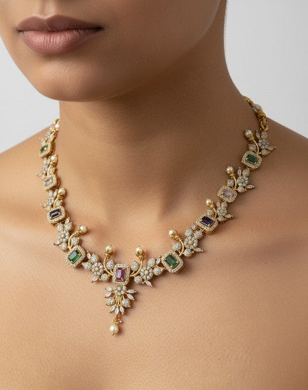 Prism Flora Vine Necklace