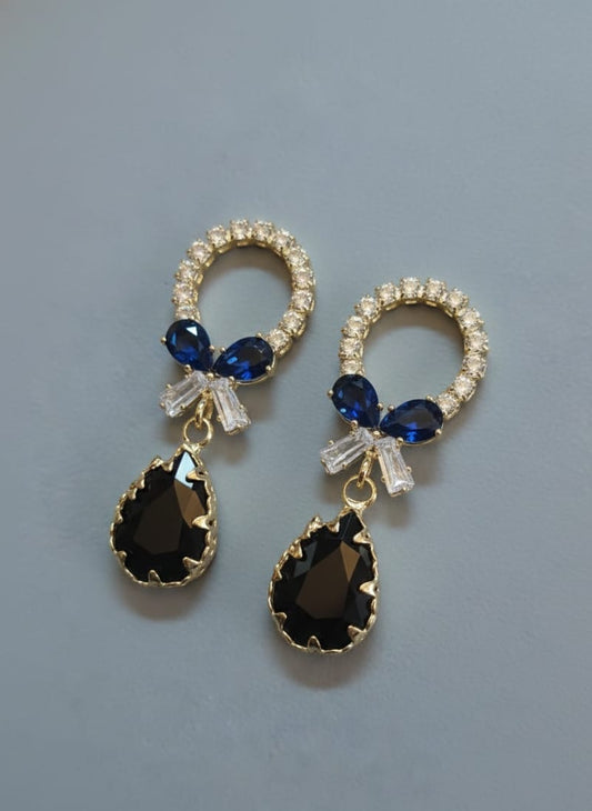 Midnight Tie Earring